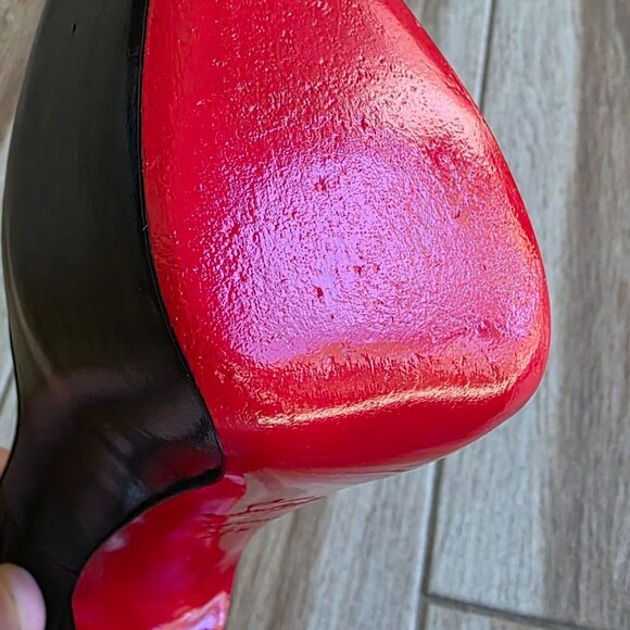 Christian Louboutin Daffodile 160 KID Black Leather Platform Shoes Eur. 37.5 - Picture 12 of 14